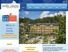 Tablet Screenshot of cimonehotel.it
